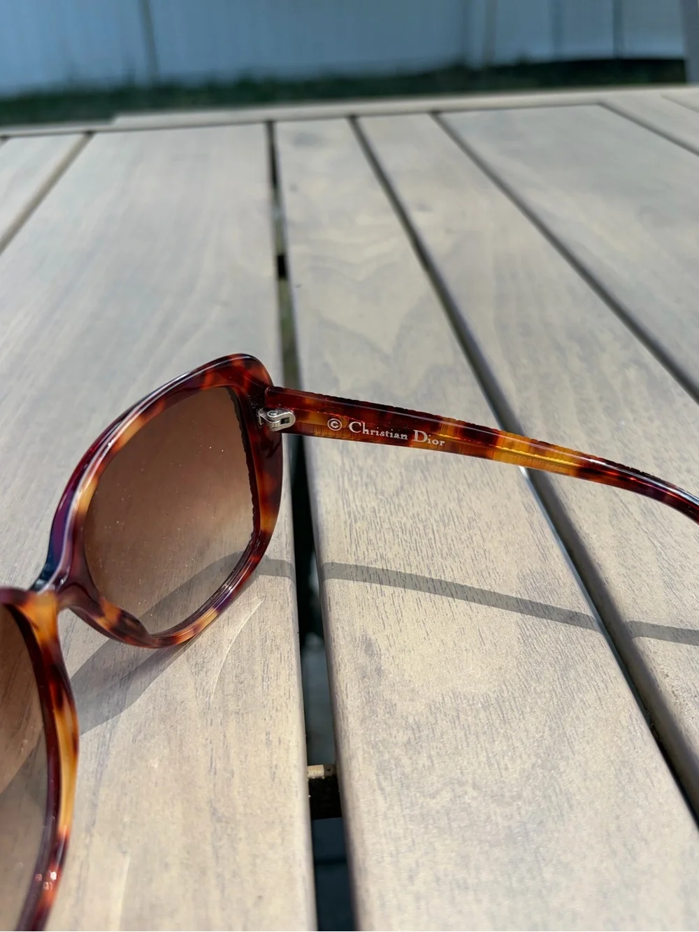 Dior Tortoise Shell Sunglasses - Brown and Amber